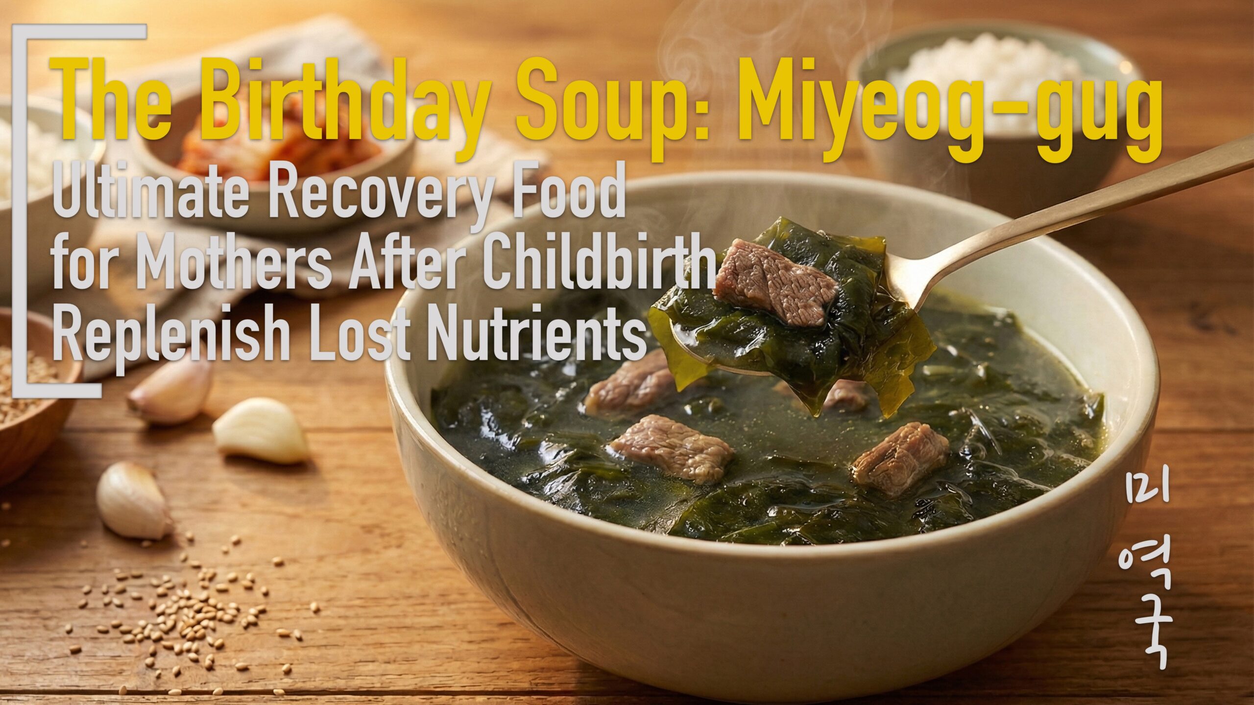 Read more about the article Korean Birthday Soup | 미역국 (Holy Trinity of Miyeog-gug: Korean Seaweed Soup)